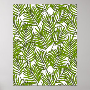 Palm leaves poster