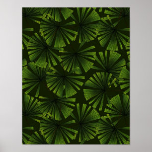 Palm leaves poster
