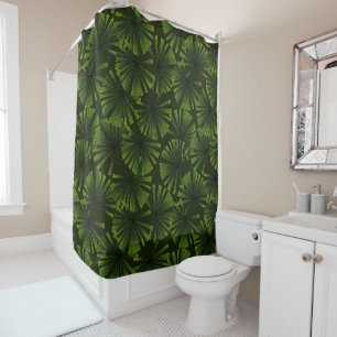 Palm leaves shower curtain