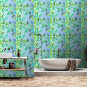 Palm Leaves summer vacation Tropical modern green  Wallpaper