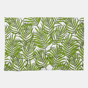 Palm leaves tea towel