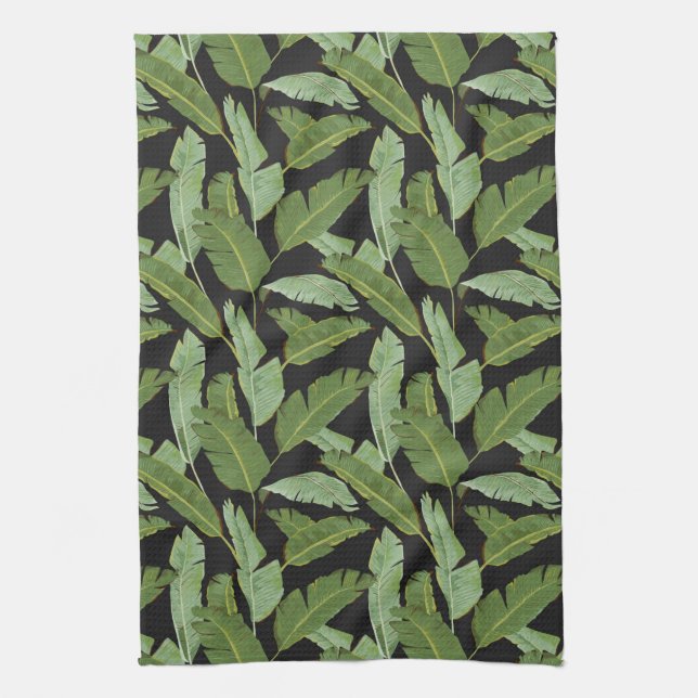 Palm Leaves Tea Towel (Vertical)