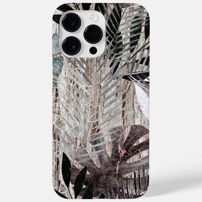 Palm leaves, tree, tropical, Botanical Case-Mate iPhone Case (Back)