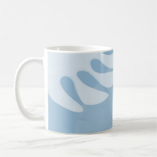 Palm Leaves Trio Sky Blue Coffee Mug