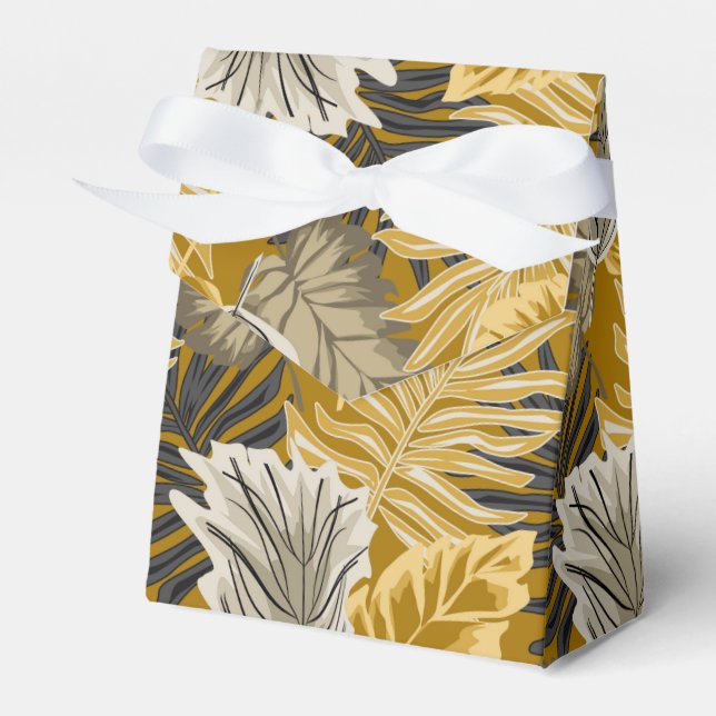 Palm leaves, tropical, Botanical, jungle, forest, Favour Box (Front Side)