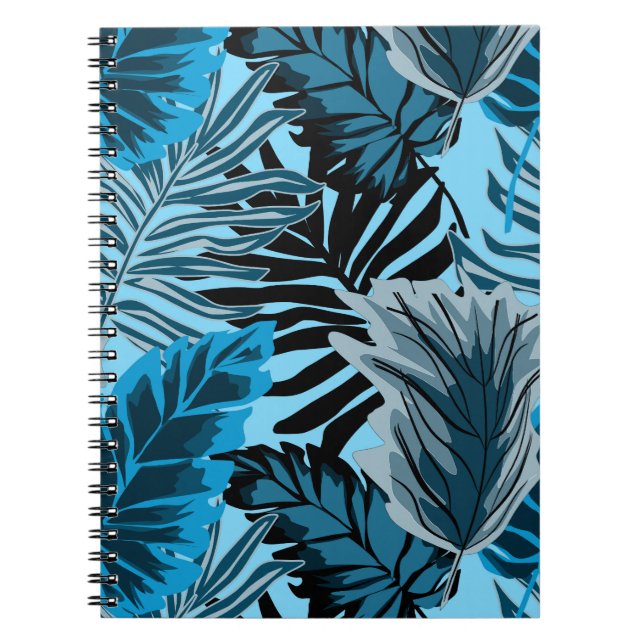 Palm leaves, tropical, Botanical, jungle, forest, Notebook (Front)