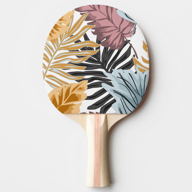 Palm leaves, tropical, Botanical, jungle, forest, Ping Pong Paddle (Front)