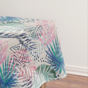 Palm leaves, tropical, Botanical, leaves, jungle, Tablecloth
