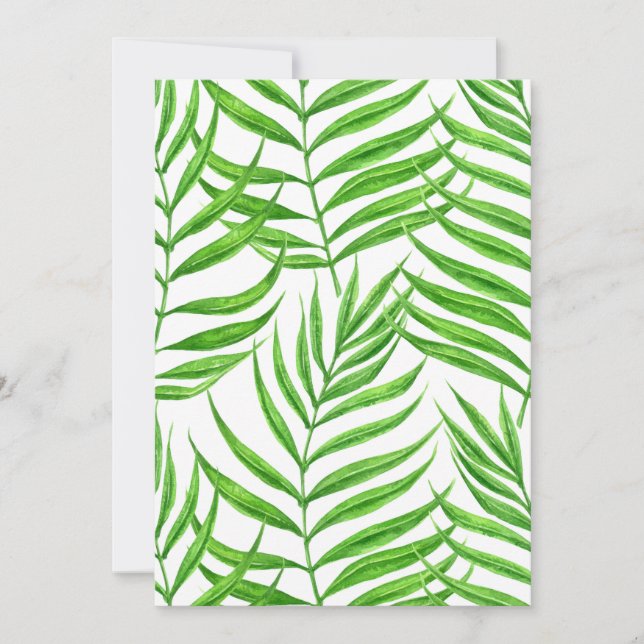 Palm leaves watercolor (Front)