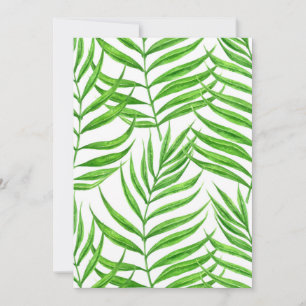 Palm leaves watercolor