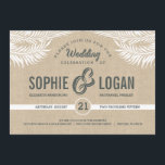 Palm Leaves Wedding Invitations<br><div class="desc">Matching items available. Visit our store at BERRYBERRYSWEET.COM for more options. 

 Design © Berry Berry Sweet Designs</div>