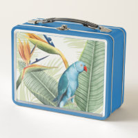 Palm Leaves With Blue Bird