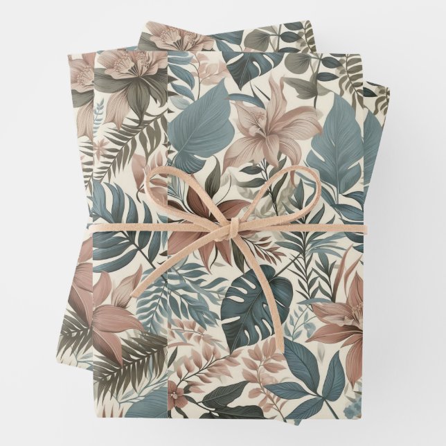 Palm Leaves  Wrapping Paper Sheet (In situ)