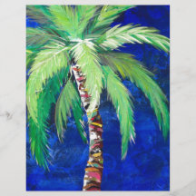Palm Letterhead Cobalt Blue Palm II