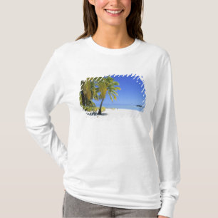 Palm lined beach Cook Islands 3 T-Shirt