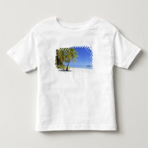 Palm lined beach Cook Islands 3 Toddler T-Shirt