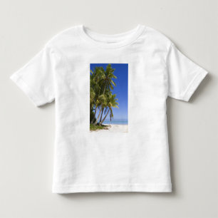 Palm lined beach Cook Islands 3 Toddler T-Shirt