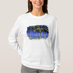 Palm lined beach Cook Islands 4 T-Shirt