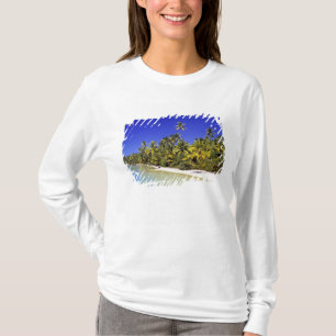 Palm lined beach Cook Islands 6 T-Shirt