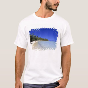 Palm lined beach Cook Islands 8 T-Shirt