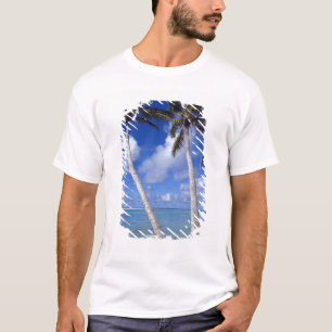 Palm lined beach Cook Islands T-Shirt