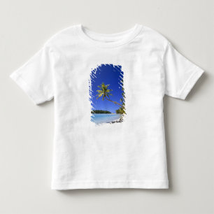 Palm lined beach Cook Islands Toddler T-Shirt