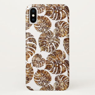 Palm monstera seamless pattern iPhone x case