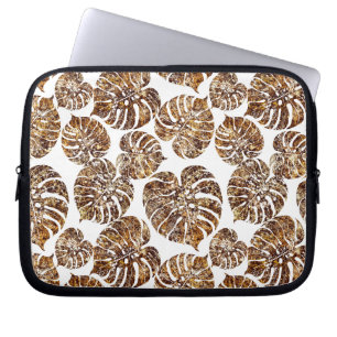 Palm monstera seamless pattern laptop sleeve