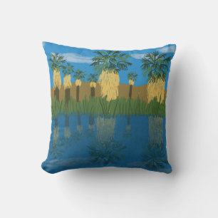 Palm Oasis Coachella Valley Desert California Cushion