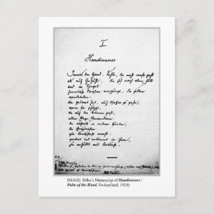 PALM OF THE HAND POSTCARD