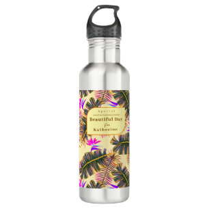 Palm Paradise Yellow 710 Ml Water Bottle