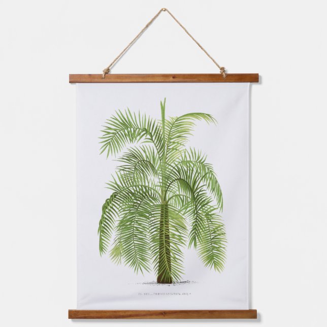 Palm Print -Pieter Joseph de Pannemaeker 1832-1904 Hanging Tapestry (Front)