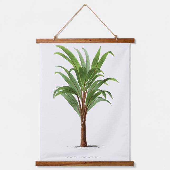 Palm Print -Pieter Joseph de Pannemaeker 1832-1904 Hanging Tapestry (Front)