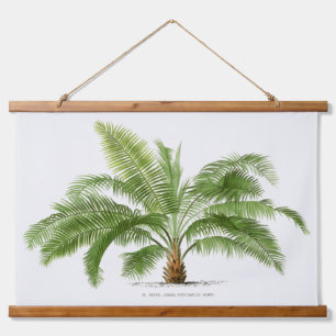 Palm Print -Pieter Joseph de Pannemaeker 1832-1904 Hanging Tapestry