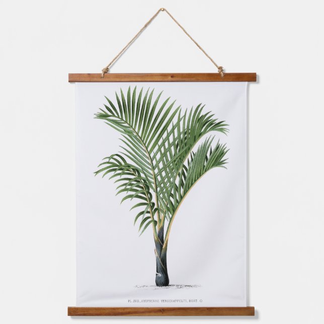 Palm Print -Pieter Joseph de Pannemaeker 1832-1904 Hanging Tapestry (Front)