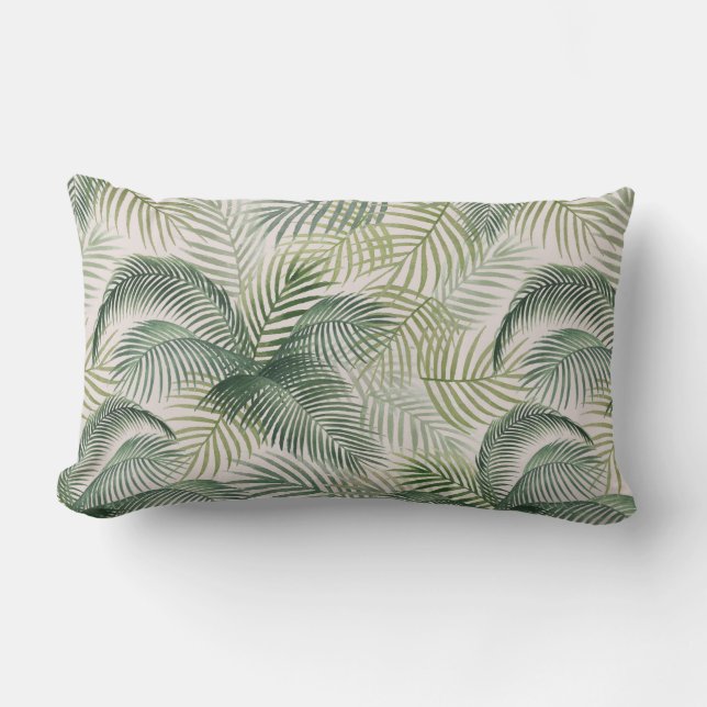 Palm Print Throw Pillow (Front)