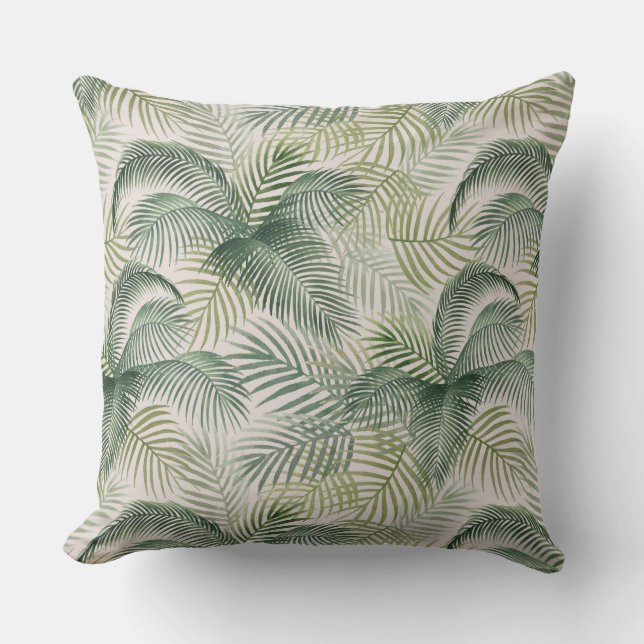 Palm Print Throw Pillow (Front)