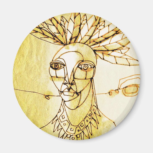 palm queen magnet (Front)