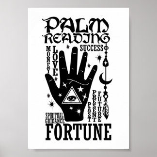Palm Reading Spiritual Guidance Fortune  Poster