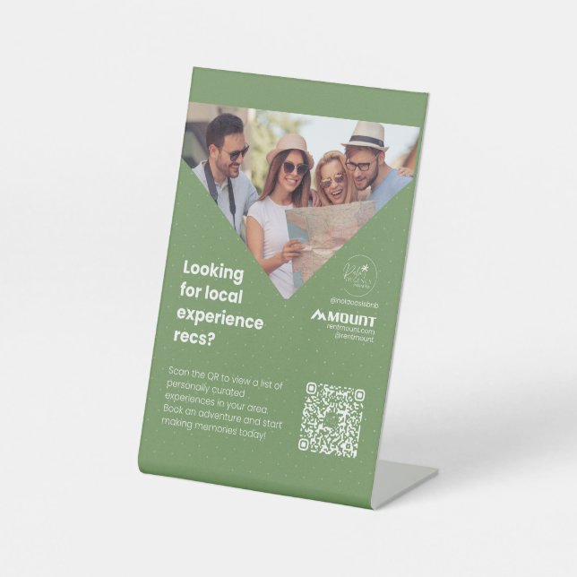 Palm Regensy Paradise Stand Pedestal Sign (Front)