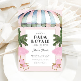 Palm Royale Bridal Shower Invitation