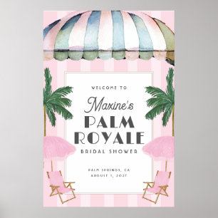 Palm Royale Party Sign