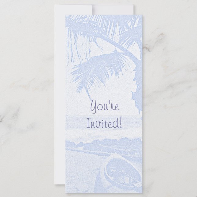 Palm Scene Party Invitation (Front)