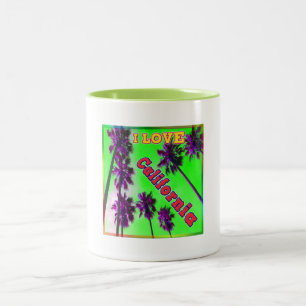 "Palm Sky: I LOVE California 2" Cup