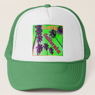 "Palm Sky: I LOVE California 2" Hat