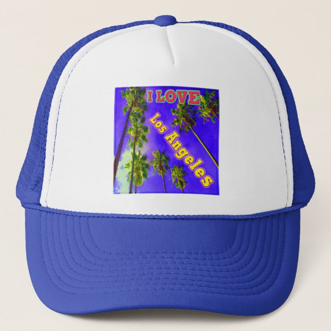 "Palm Sky: I LOVE Los Angeles 1" Hat (Front)