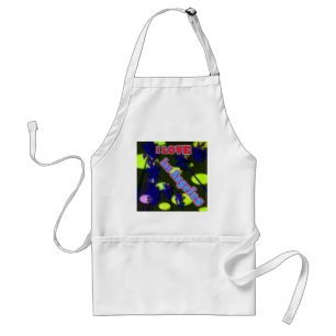 "Palm Sky: I LOVE Los Angeles 3" Apron