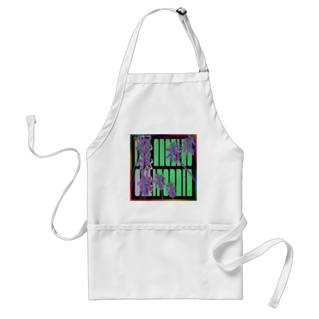 "Palm Sky: LOS ANGELES CALiFORNiA" Apron (Front)