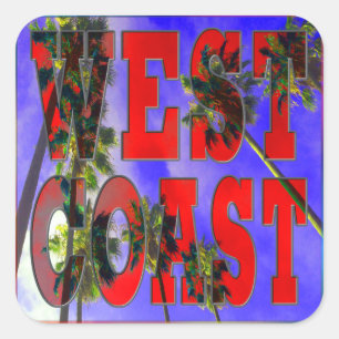 "Palm Sky: West Coast" Sticker