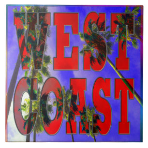 "Palm Sky: West Coast" Tile